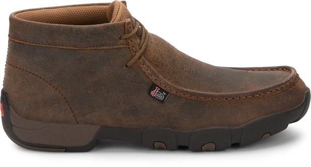 Justin moccasins store steel toe