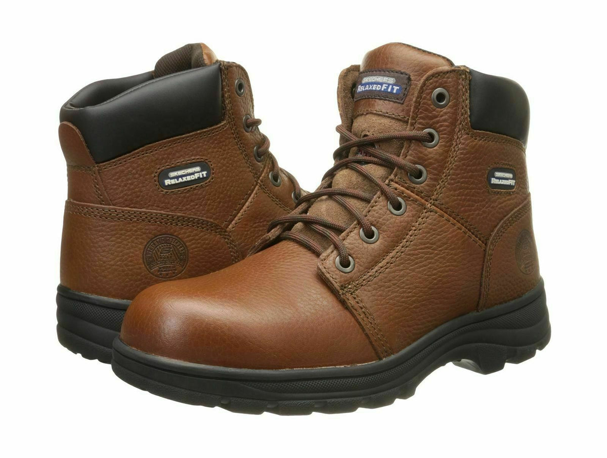 Relaxed Fit Skechers Construction Boots Skechers Men's Workshire