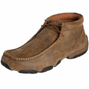 MEN'S TWISTED X BROWN BOMBER DRIVING MOC SHOES MDM0003