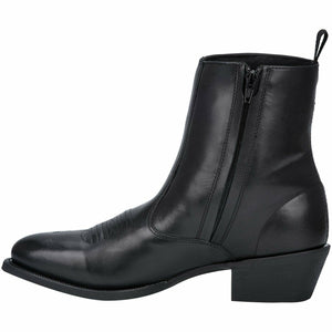 Men's Laredo Black Round Toe Boot with Side Zipper 62070