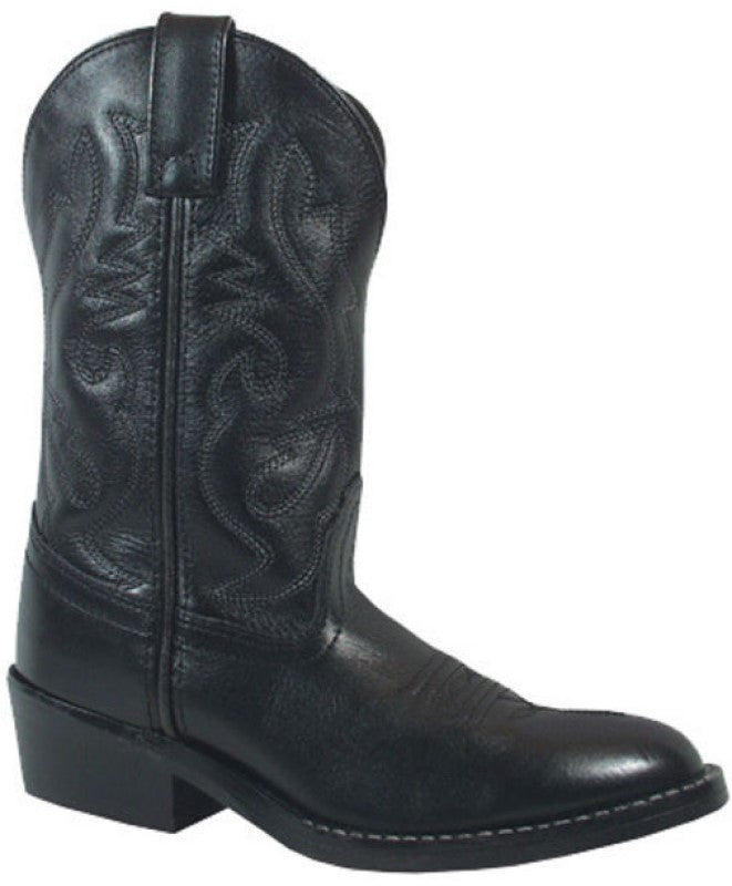 Smoky Mountain Kids Denver Leather Western Boots (Black-3032)