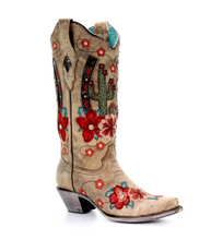 Load image into Gallery viewer, Women&#39;s Corral Desert Open Road Cactus Boots Snip Toe A3736