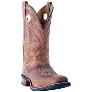 Laredo Men's 11" Tan Brown Leather Cowboy Boots- 7812