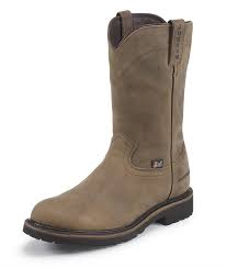 靴 JUSTIN MEN'S WATERPROOF WORK BOOTS - justin-work-boots-justin-men-s