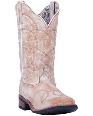 Laredo Women's Sanded Tan All Mixed Up Western Square Toe Boot (5691)