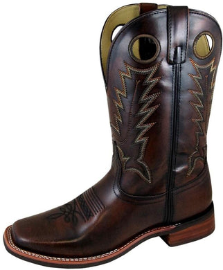 Men's Smoky Mountain Landry Chocolate Brush Off Wide Sq Toe 4040