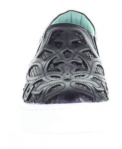 WOMEN’S CORRAL E1565 BLACK INLAY & EMBRODERY SHOE