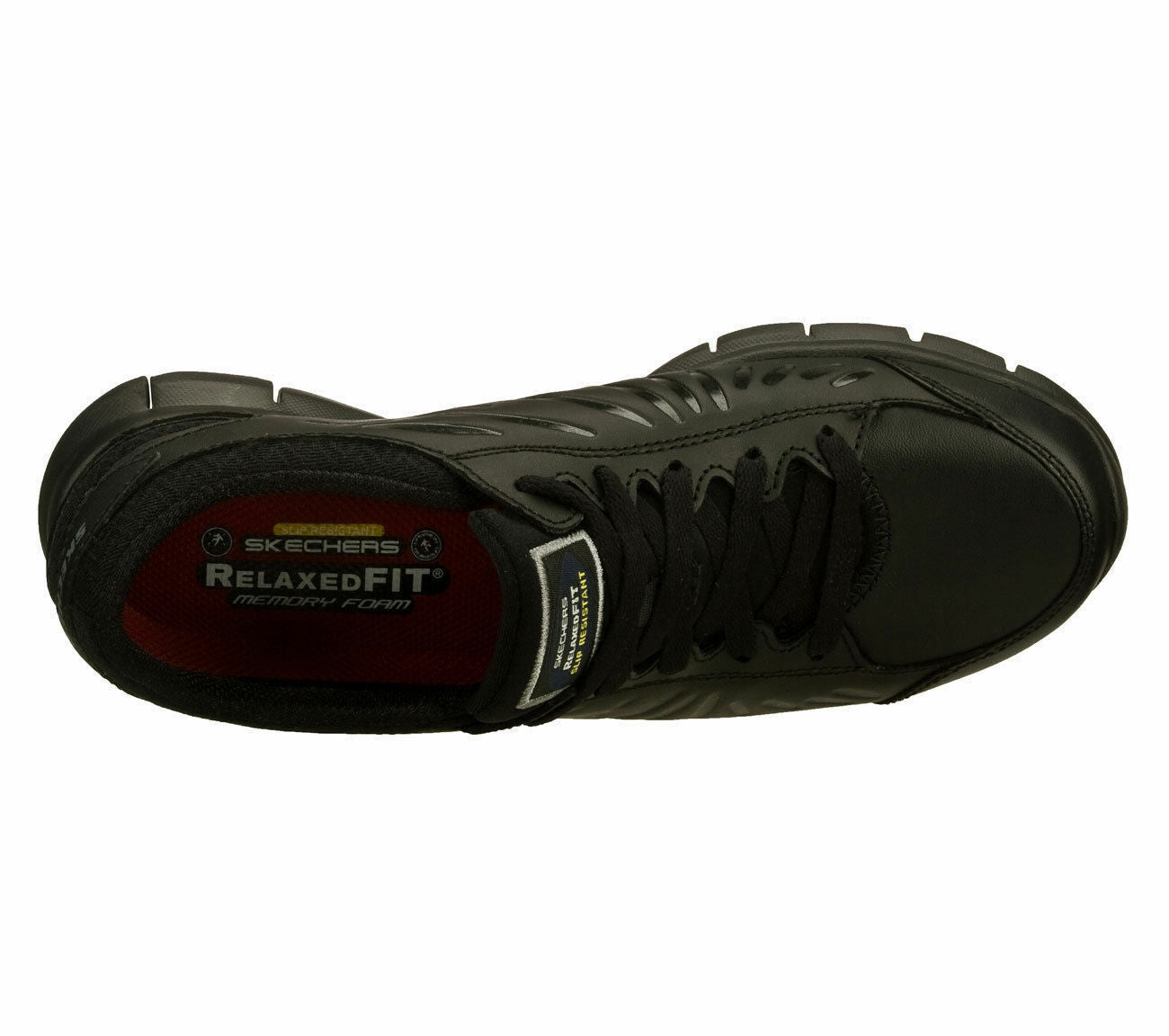 Black Skechers Shoe Women Work Foam Relaxed Comfort Slip Resist – Jacks Boots and