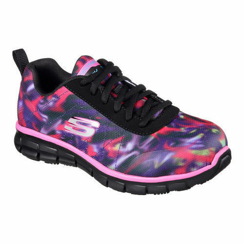 Skechers Womens Synergy Arrey Black Multicolor 76595 BKMT