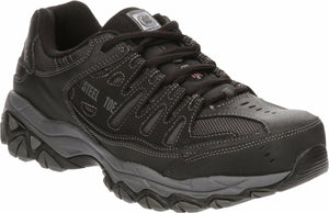 Men's Skechers Cankton Black Steel Toe Work Shoe 77055/BKCC