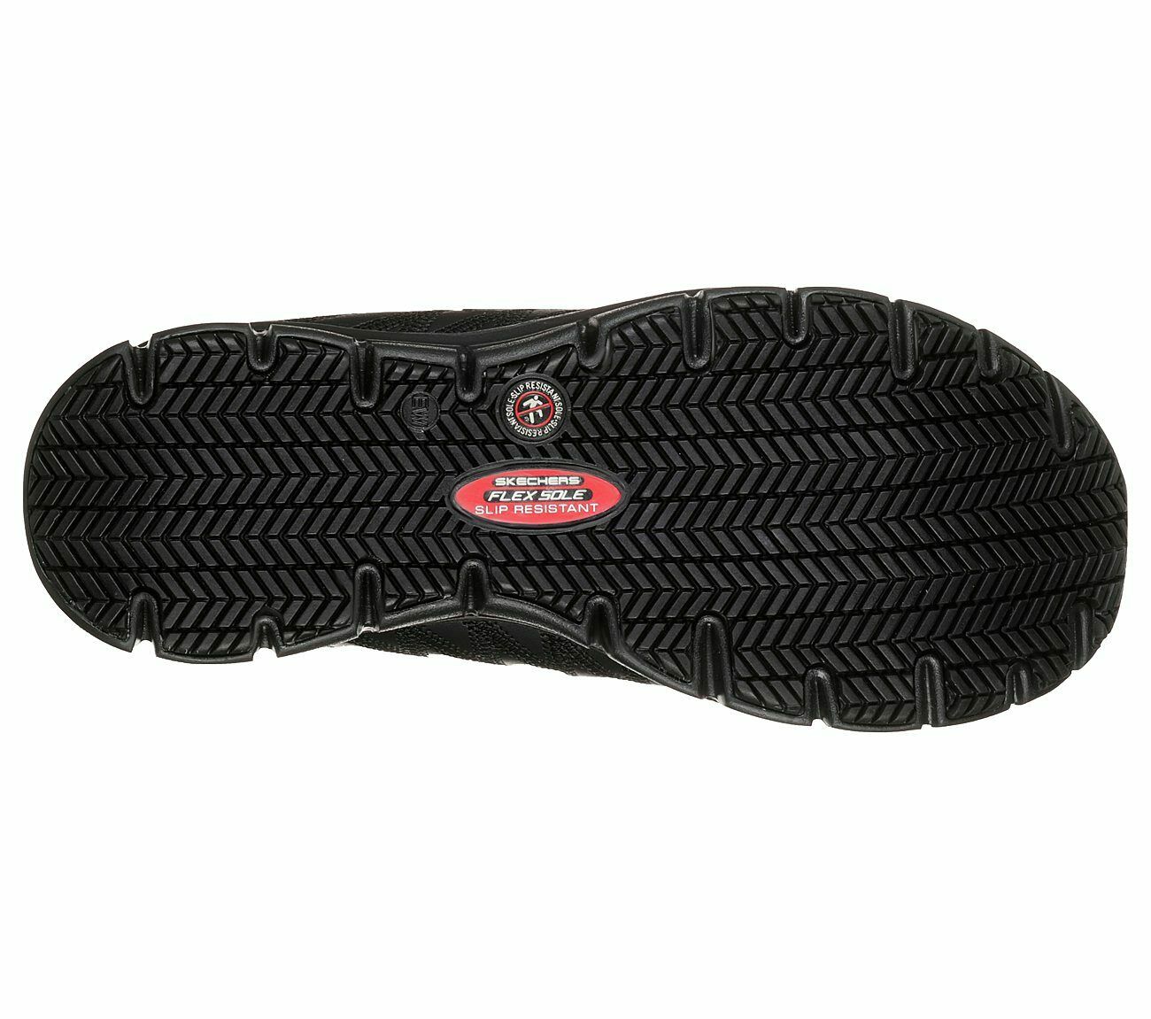 Women's Skechers Martley Black Steel Toe Work Shoes 77242/BLK