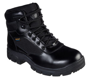 Skechers Men's Work Wascana Benen Black Tactical Boot 77526/BLK