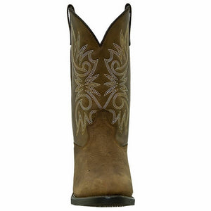 Laredo Mens Tan Distressed 12" Western Boots- 4242