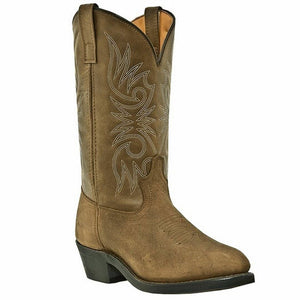 Laredo Mens Tan Distressed 12" Western Boots- 4242