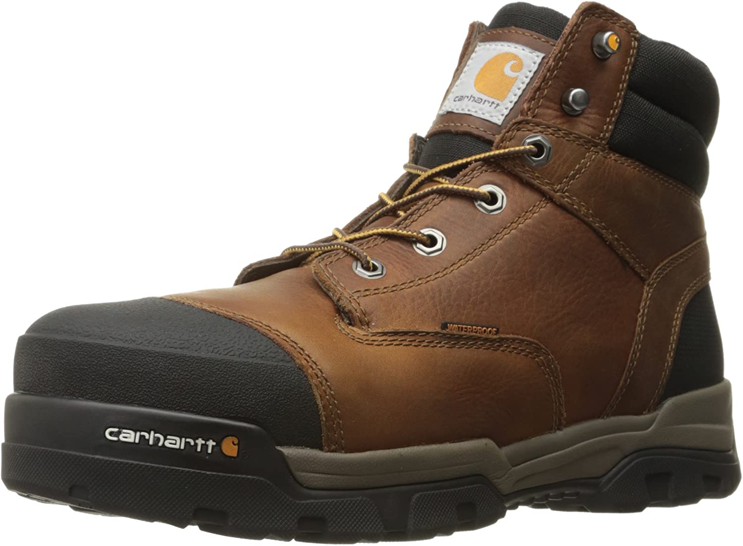 Carhartt 6” Waterproof Steel Toe Wedge Lace Up Work Boots