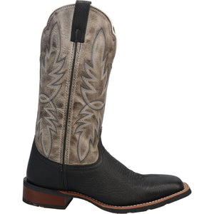 Laredo Men's Black/Grey Isaac Wide Square Toe Boot 7910