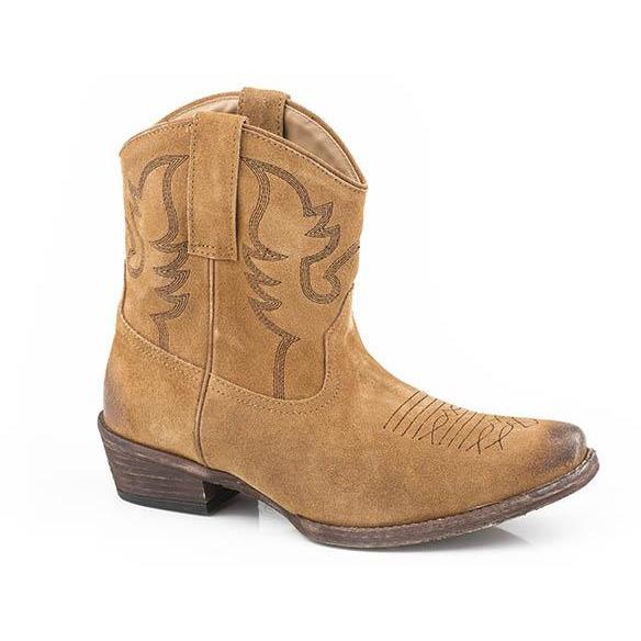 Womens Dusty II-Tan Short Roper Boot 09-021-0191-9535