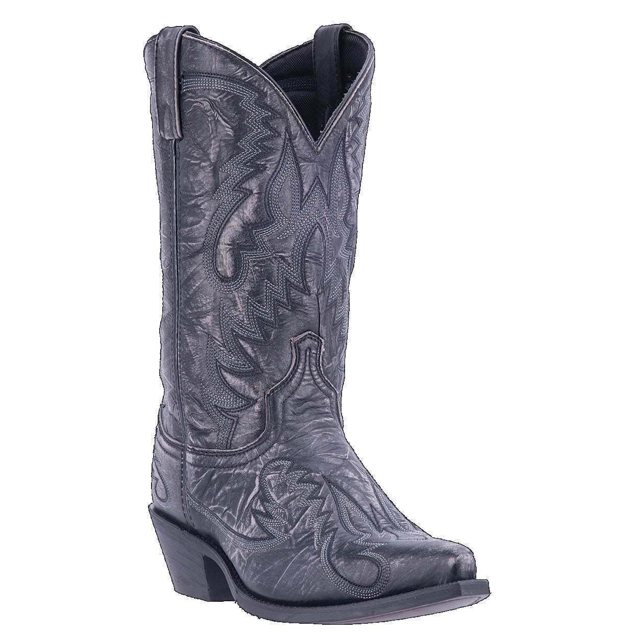 Distressed black hot sale cowboy boots