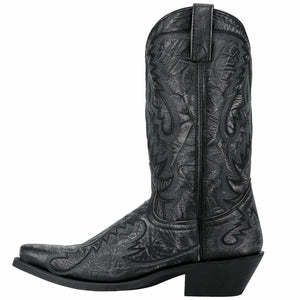 Laredo Men's Garrett Distressed Black Western Boots 68407