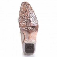 Load image into Gallery viewer, Women&#39;s Corral White Glitter Inlay/Crystals Snip Toe Boot A3322