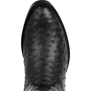 Mens DURANGO Black PREMIUM EXOTIC FULL-QUILL OSTRICH DDB0278