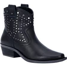 Women's Dingo Dusty Black Studded Short Boots DI 150