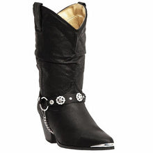 Load image into Gallery viewer, Dingo Ladies Olivia with Harness Boot (Black-DI522)