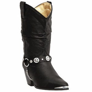 Dingo Ladies Olivia with Harness Boot (Black-DI522)