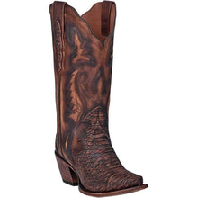 Load image into Gallery viewer, Dan Post Women&#39;s Faux Python Boot (Brown-DP3784)