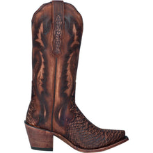 Load image into Gallery viewer, Dan Post Women&#39;s Faux Python Boot (Brown-DP3784)