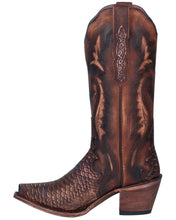 Load image into Gallery viewer, Dan Post Women&#39;s Faux Python Boot (Brown-DP3784)