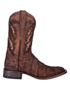 Mens Dan Post Albert Brass Faux Alligator Rom Sq Toe Boot DP4525