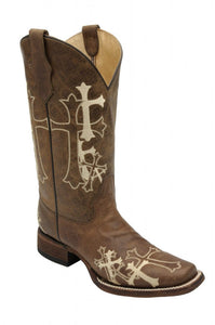 Circle G by Corral Ladies Embroidered Cross Boot (L5042)