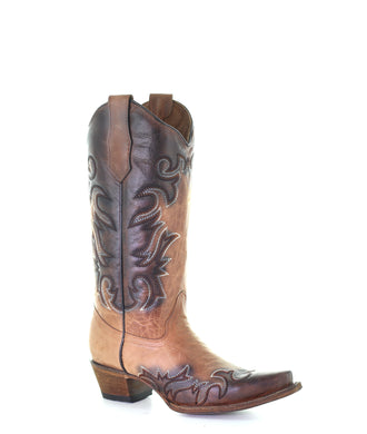 Circle G by Corral Women's Embroidery Boot (Shedron/Chocolate-L5665)