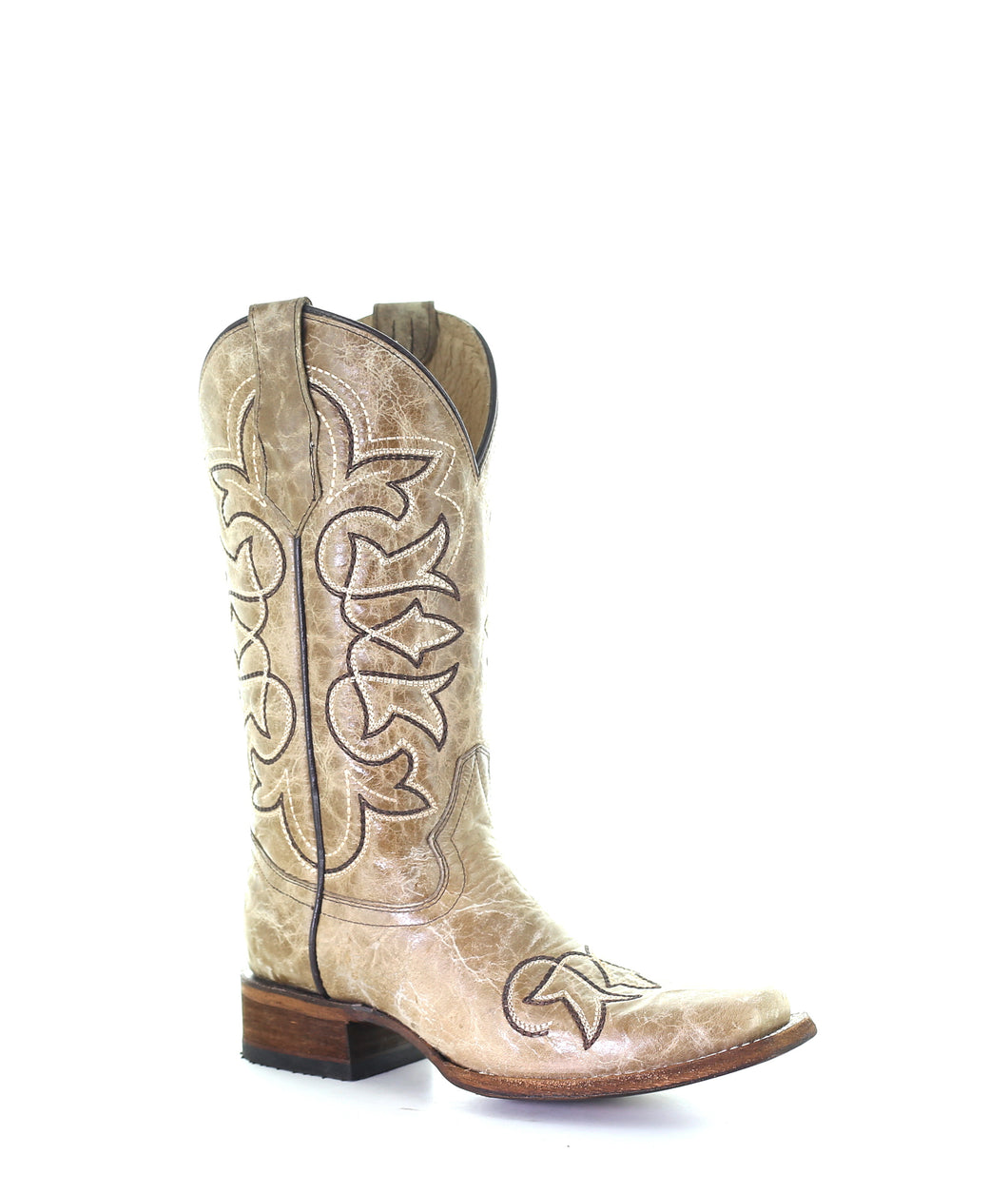 Women's Circle G Embroidered Boot (Sand-L5642)