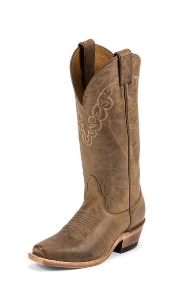 Women's Nocona Tan Rendezvous Tan Cowhide Sq Toe Boot LD4550