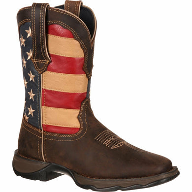 Durango Women's American Flag Boot (Brown-RD4414)