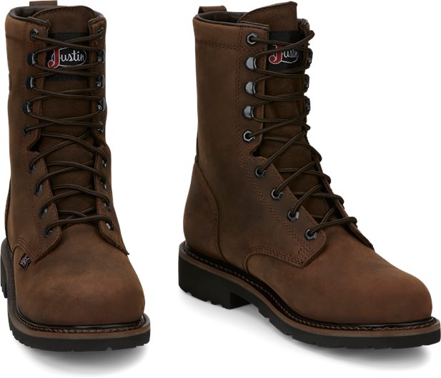 Justin Men's Drywall Steel Toe Brown Work Boot (SE961)