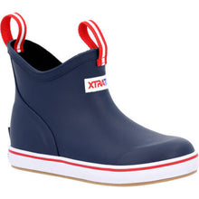 Load image into Gallery viewer, XtraTuf Kid&#39;s Ankle Deck Boot-Navy (XKAB-200)