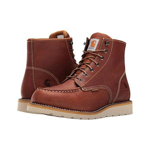 Men s Carhartt 6 Inch Lace Up Waterproof Wedge Soft Toe Work Boot CMW6 Jacks Boots and Apparel