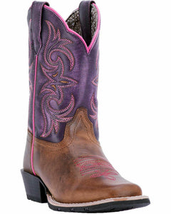 Dan Post Girls Majesty Purple Brown Square Toe (DPC1947-T DPC2947-C DPC3947-Y)