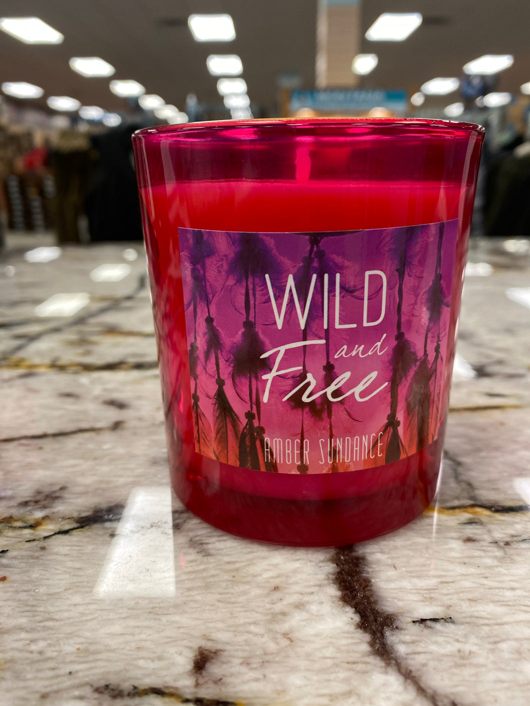 Wild and Free Amber Sundance candle