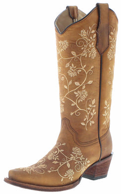 Circle G By Corral Women's Western Boot (Brown/Tan-L5443)