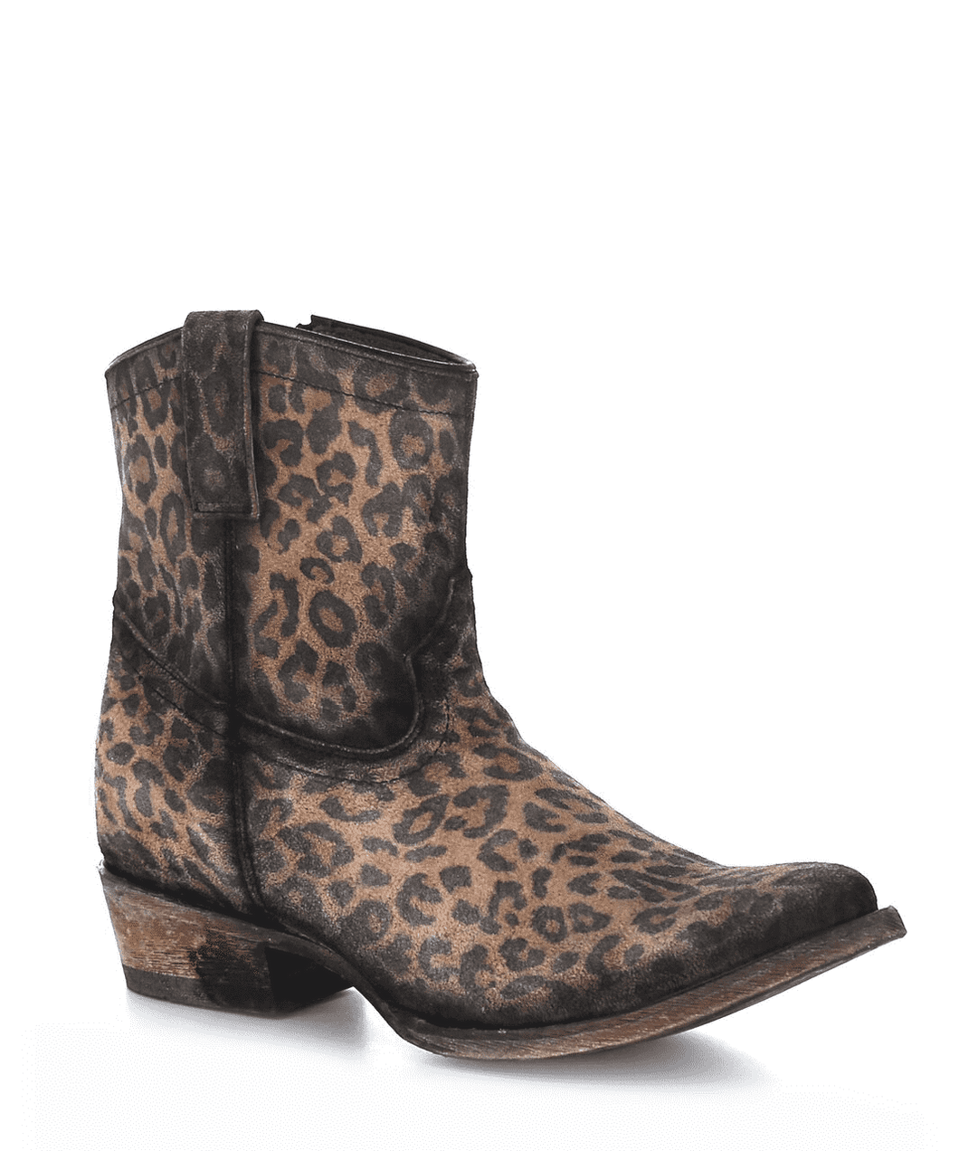 Corral Women's Leopard Print Zipper Ankle Boot (C3627)