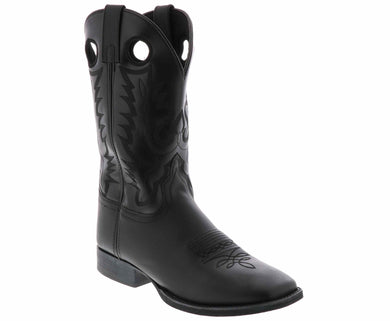 Men's Smoky Mountain Outlaw Black Wide Sq Toe Boot 4056